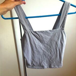 Baby blue AEROPOSTALE crop square neck tank